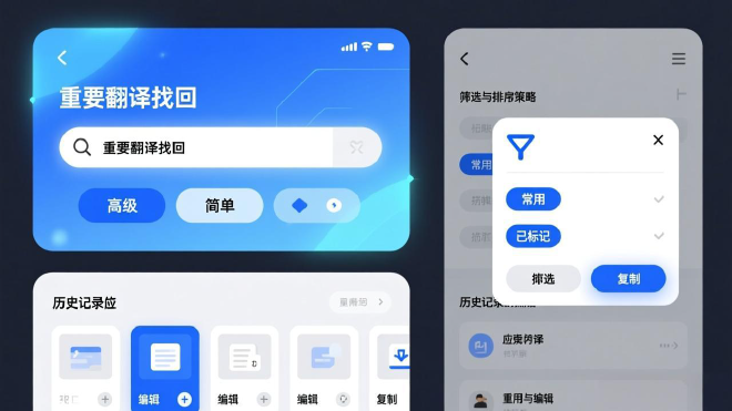 快速找回重要翻译内容的方法