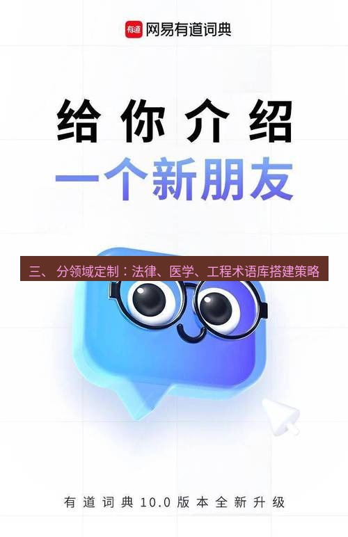 有道翻译下载 三、 分领域定制：法律、医学、工程术语库搭建策略