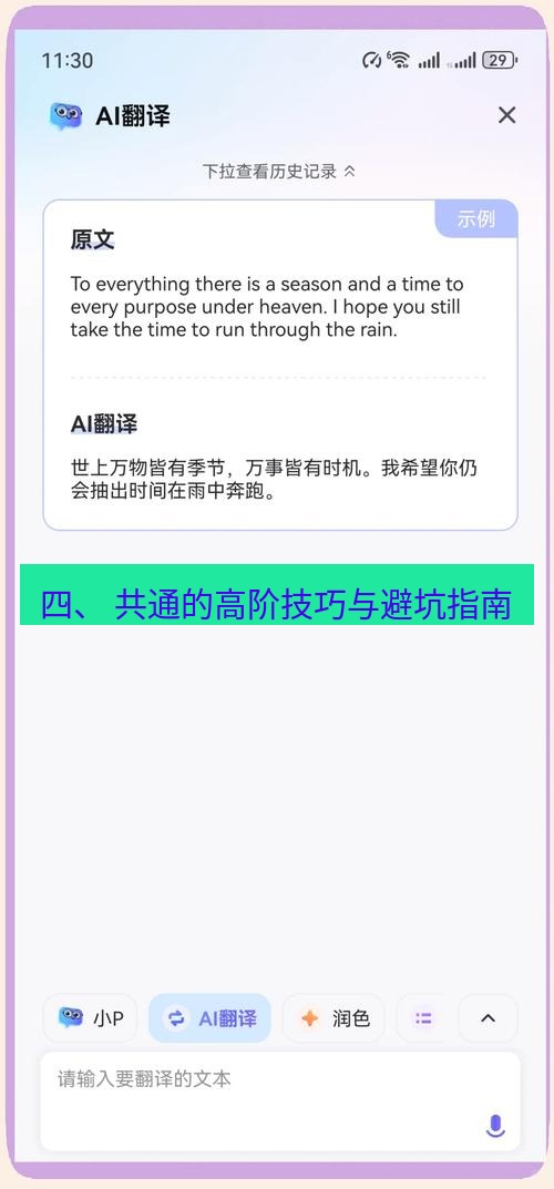 有道翻译下载 四、 共通的高阶技巧与避坑指南