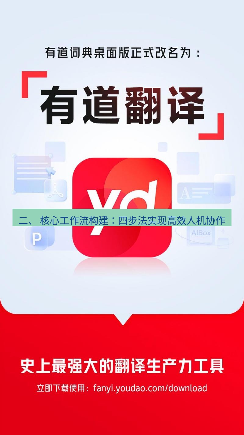 有道翻译下载 二、 核心工作流构建：四步法实现高效人机协作