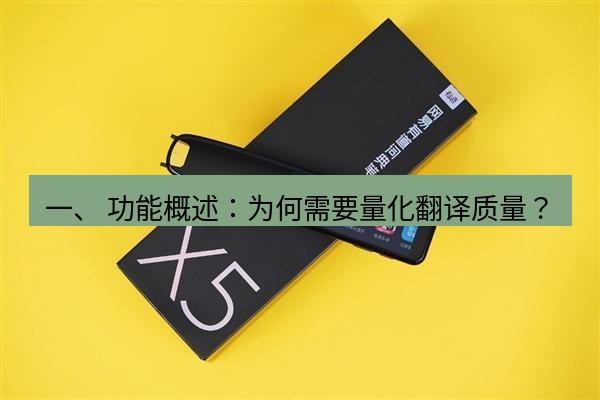 有道翻译下载 一、 功能概述：为何需要量化翻译质量？