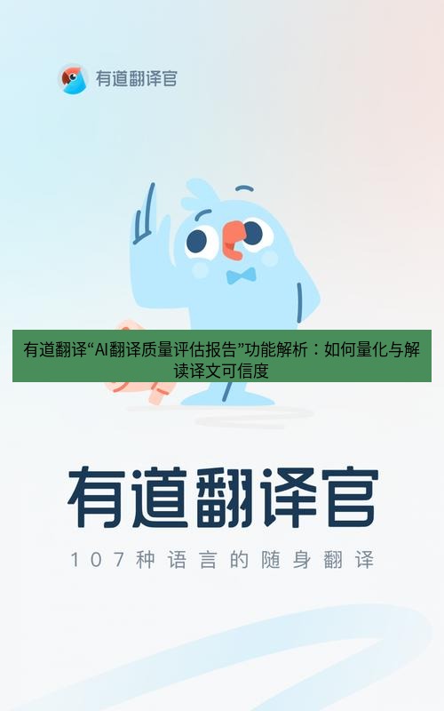 有道翻译下载 有道翻译“AI翻译质量评估报告”功能解析：如何量化与解读译文可信度