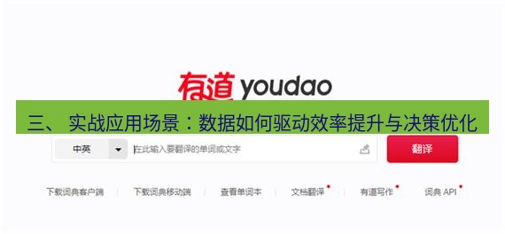 有道翻译下载 三、 实战应用场景：数据如何驱动效率提升与决策优化