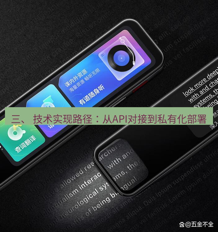 有道翻译下载 三、 技术实现路径：从API对接到私有化部署