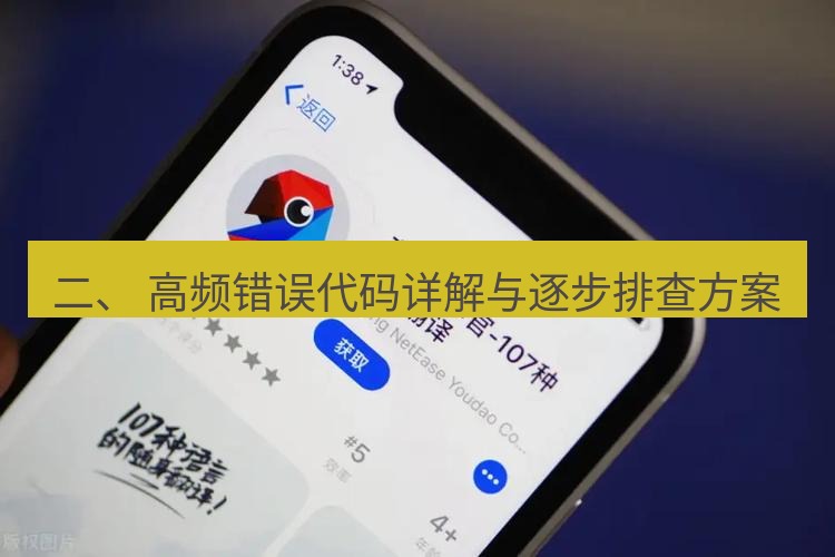 有道翻译下载 二、 高频错误代码详解与逐步排查方案