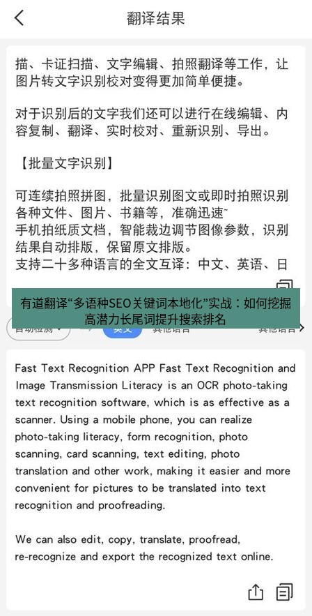 有道翻译下载 有道翻译“多语种SEO关键词本地化”实战：如何挖掘高潜力长尾词提升搜索排名
