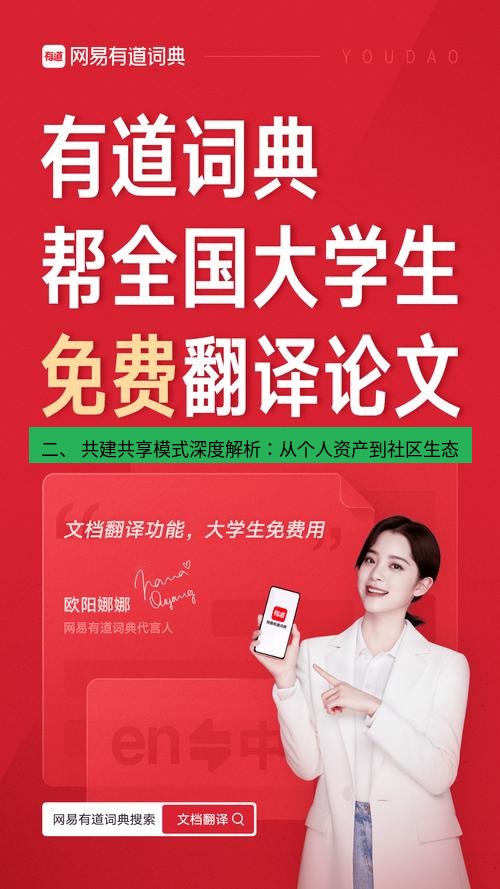 有道翻译下载 二、 共建共享模式深度解析：从个人资产到社区生态