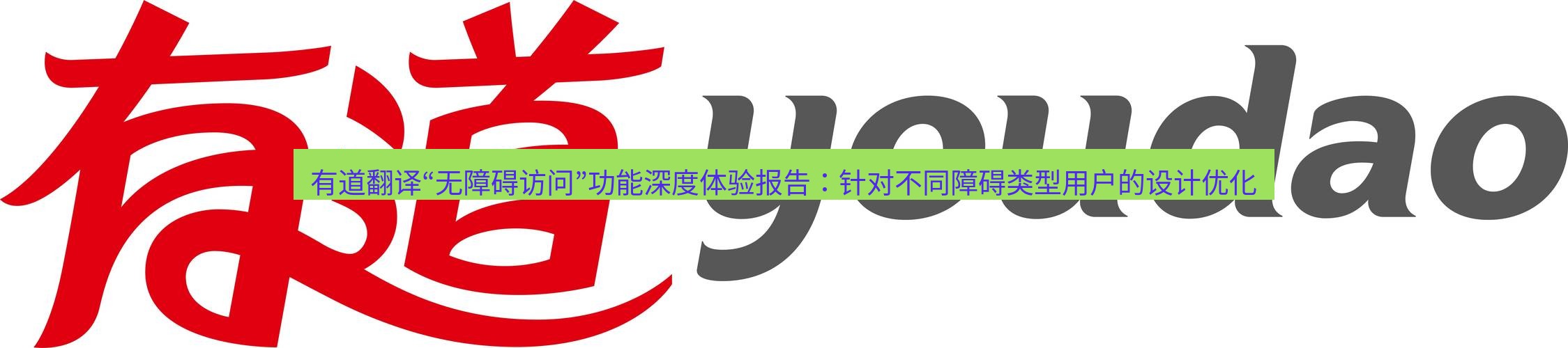 有道翻译下载 有道翻译“无障碍访问”功能深度体验报告：针对不同障碍类型用户的设计优化