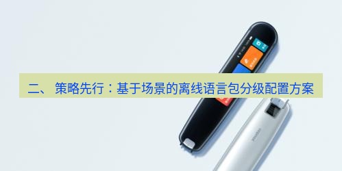有道翻译下载 二、 策略先行：基于场景的离线语言包分级配置方案