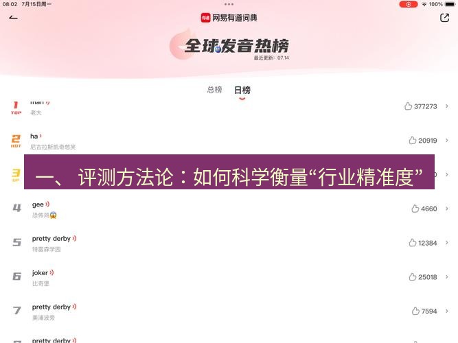 有道翻译下载 一、 评测方法论：如何科学衡量“行业精准度”